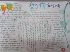 2023年中考手抄报图片，如何应对中考