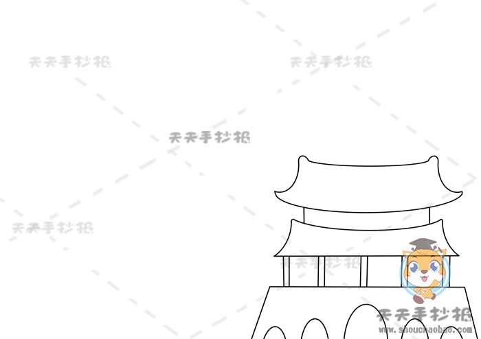 天安门手抄报