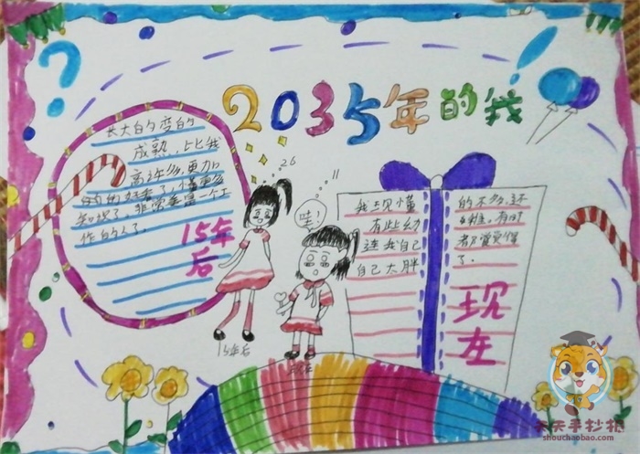 2035年的我手抄报