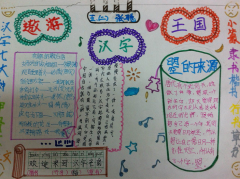 遨游汉字王国，汉字手抄报