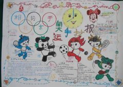 奥运手抄报，相约于北京