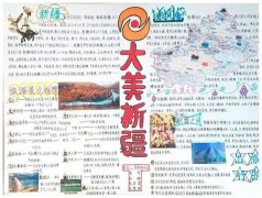 初一地理手抄报图片，大美新疆