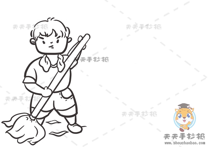 我劳动我快乐手抄报
