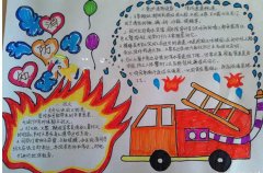 初中手抄报，消防安全在我心