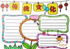 传统文化手抄报简单漂亮教程，传统文化手抄报的内容怎么写