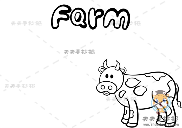 英语农场手抄报