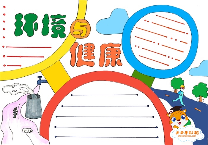 环境与健康手抄报