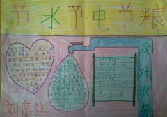 节约用电手抄报图片，反对浪费