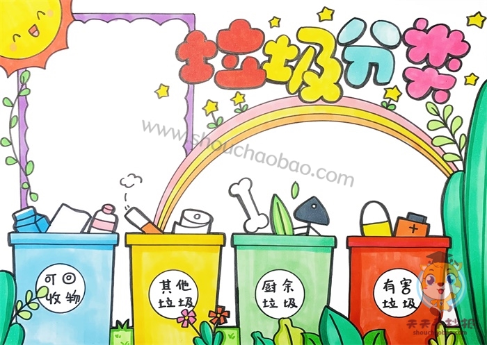 垃圾分类手抄报