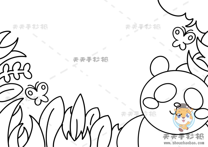 如何画生物多样性手抄报好看,生物多样性手抄报模板教程画法