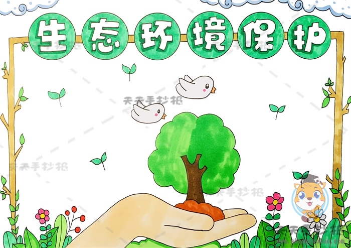 生态环境保护手抄报