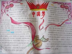 中国梦手抄报，相约中国梦