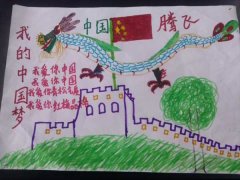 中国梦手抄报，中国腾飞