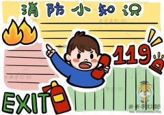 消防小知识手抄报模板教程，关于消防知识手抄报内容写什么