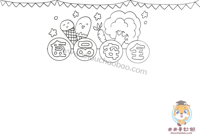 食品安全手抄报一等奖