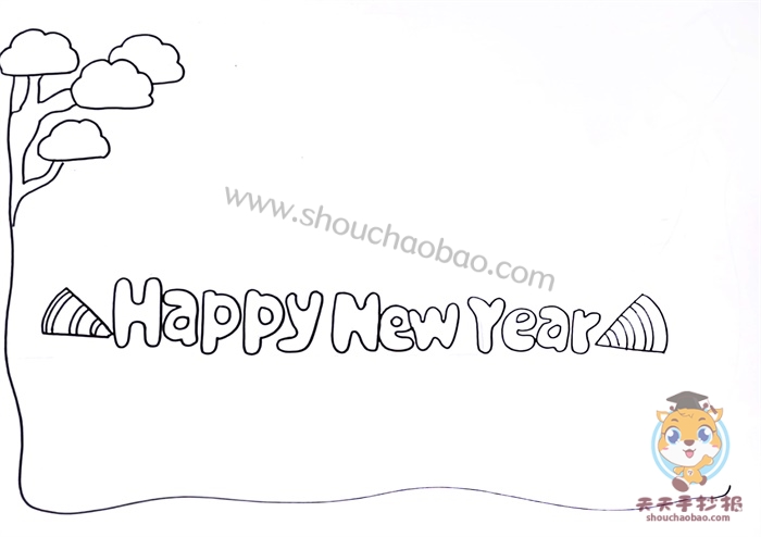 新年英语手抄报