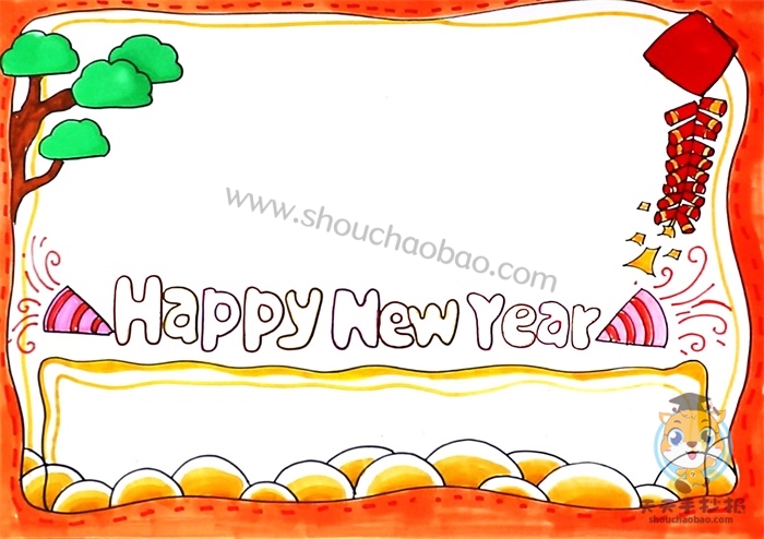 新年英语手抄报