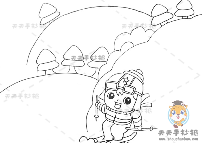 冬天手抄报
