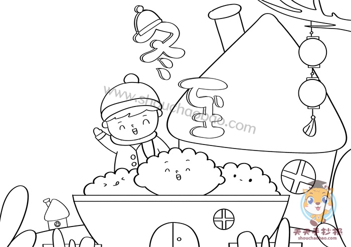 冬至手抄报