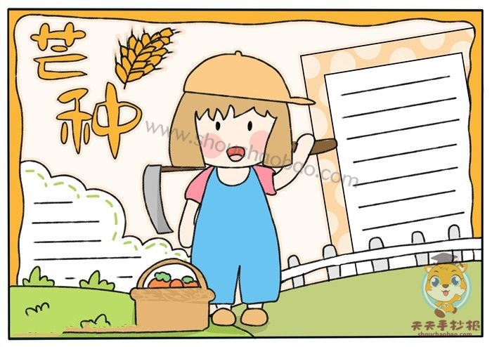 芒种手抄报
