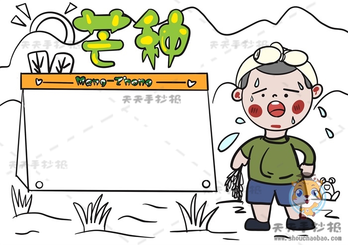 芒种手抄报