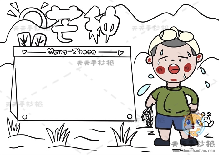 芒种手抄报