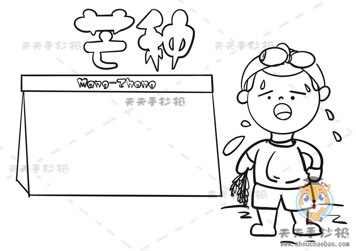 芒种手抄报