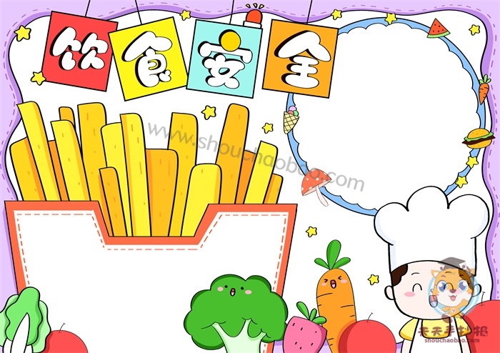饮食安全手抄报