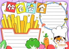 饮食安全手抄报一等奖教程，饮食安全手抄报内容怎么写