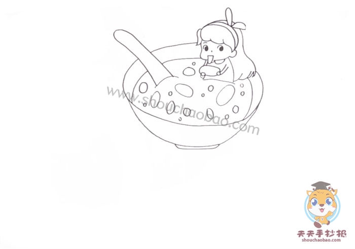 腊八节快乐手抄报