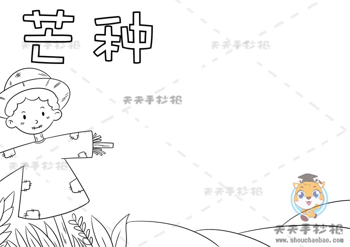 芒种手抄报
