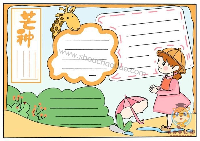 芒种手抄报