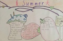 夏天手抄报图片，夏天