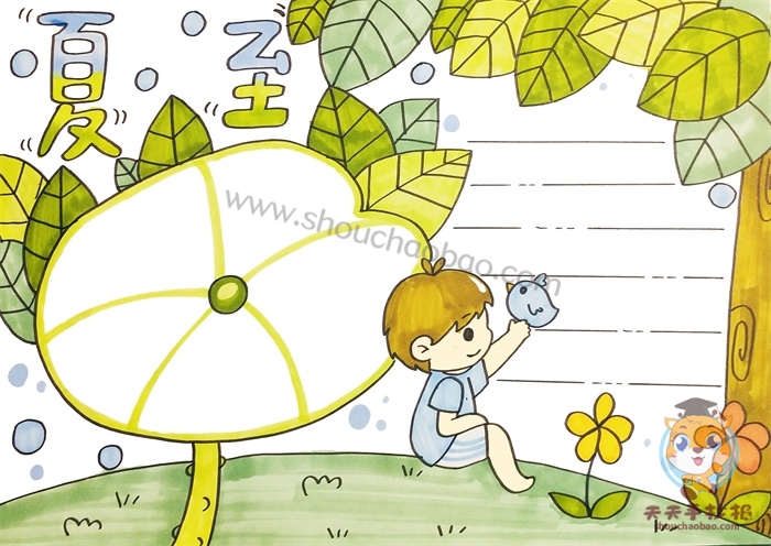 二十四节气夏至手抄报