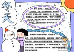 小学关于冬天的手抄报一等奖画法，冬天手抄报图画简单实用教程