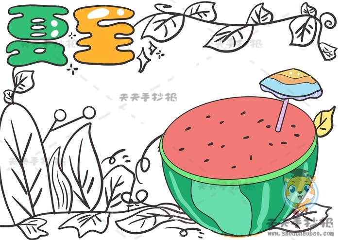 夏至手抄报