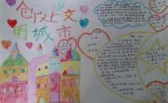 创建文明城市手抄报图片，我们的文明家园