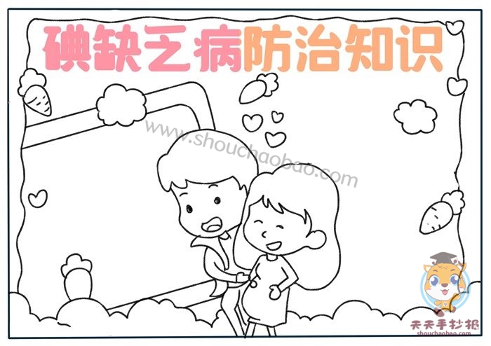 碘缺乏病防治知识手抄报