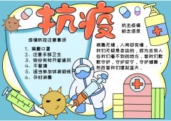 防疫手抄报详细分解，就是这么优秀