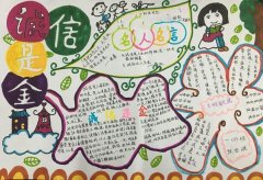 关于诚信手抄报图片，诚信是金