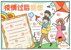 关于防疫的手抄报模板教程，疫情过后手抄报怎么画好看