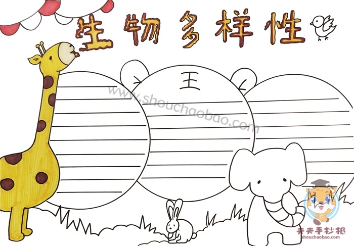 生物多样性手抄报
