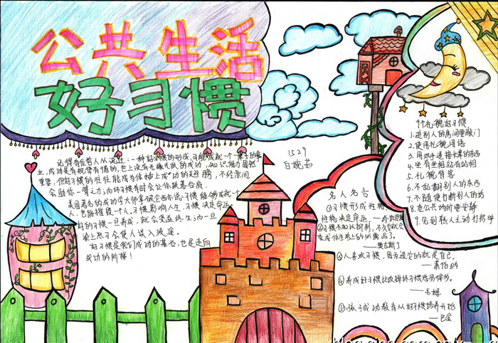 好看的好习惯手抄报图片，养成好习惯