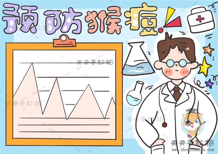 预防猴痘手抄报