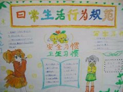 好习惯手抄报，日常生活行为规范