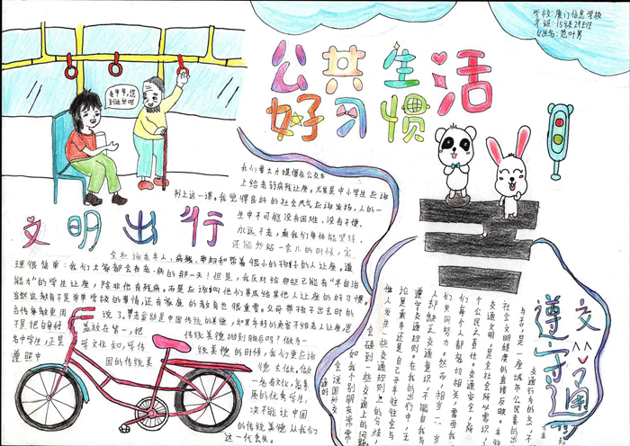 好习惯手抄报图片，养成好习惯