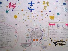 花的手抄报，梅志赞