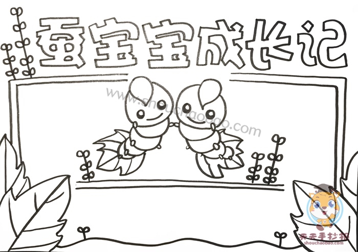 蚕宝宝成长记手抄报