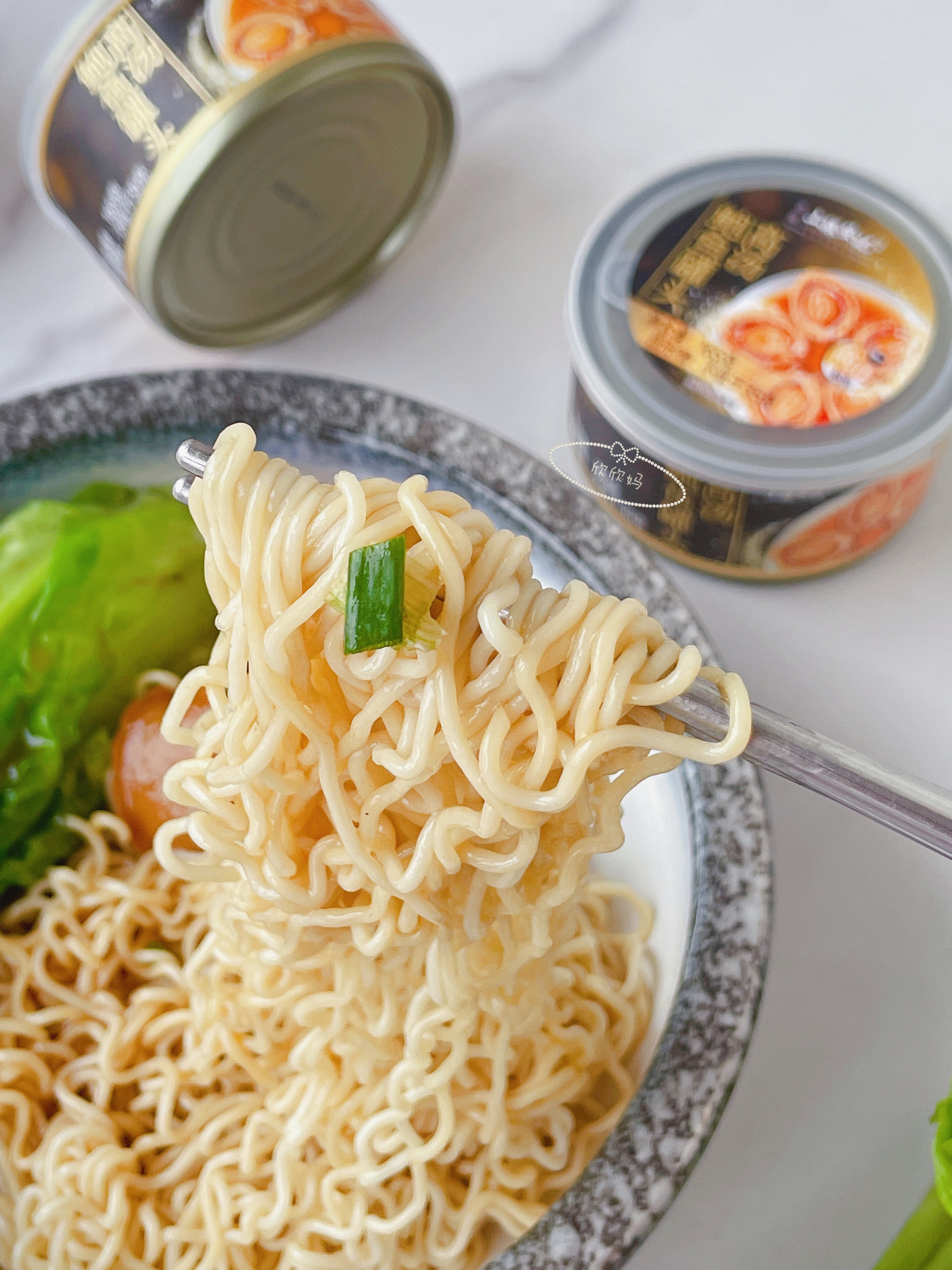 即食鮑魚撈面的做法 步驟7