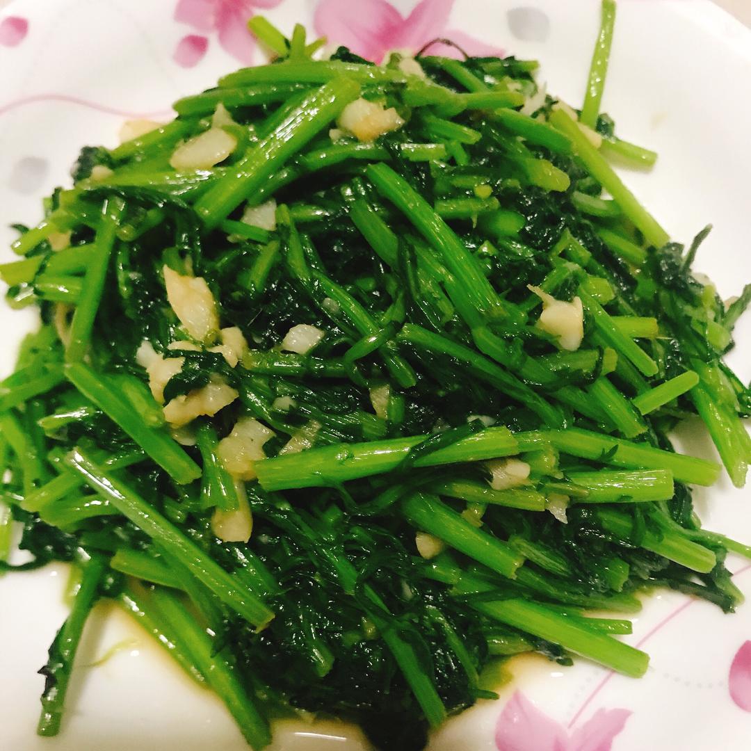 蒜蓉茼蒿的做法